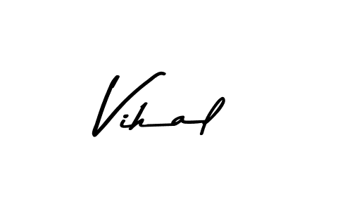 How to make Vihal signature? Asem Kandis PERSONAL USE is a professional autograph style. Create handwritten signature for Vihal name. Vihal signature style 9 images and pictures png