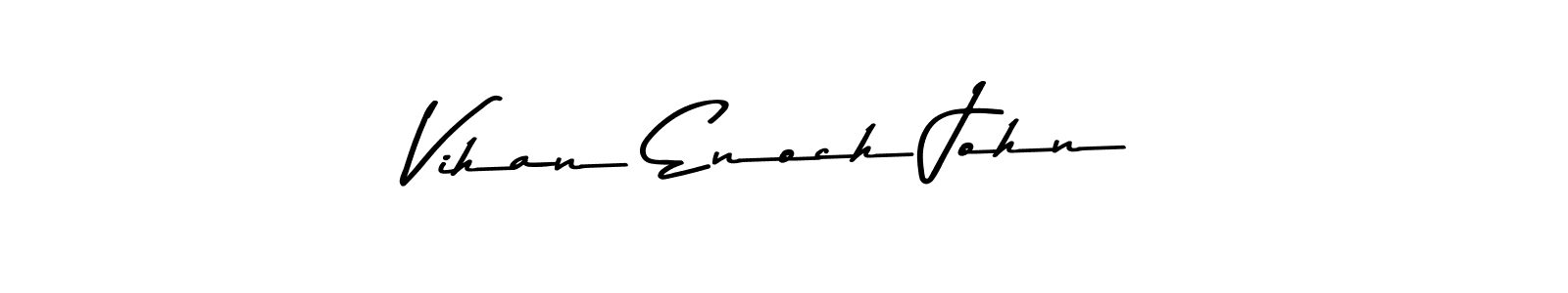 Use a signature maker to create a handwritten signature online. With this signature software, you can design (Asem Kandis PERSONAL USE) your own signature for name Vihan Enoch John. Vihan Enoch John signature style 9 images and pictures png