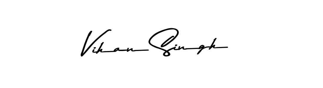 Vihan Singh stylish signature style. Best Handwritten Sign (Asem Kandis PERSONAL USE) for my name. Handwritten Signature Collection Ideas for my name Vihan Singh. Vihan Singh signature style 9 images and pictures png