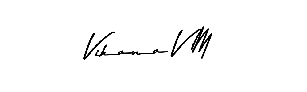 Asem Kandis PERSONAL USE is a professional signature style that is perfect for those who want to add a touch of class to their signature. It is also a great choice for those who want to make their signature more unique. Get Vihana V M name to fancy signature for free. Vihana V M signature style 9 images and pictures png