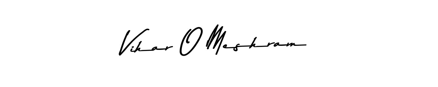 It looks lik you need a new signature style for name Vihar O Meshram. Design unique handwritten (Asem Kandis PERSONAL USE) signature with our free signature maker in just a few clicks. Vihar O Meshram signature style 9 images and pictures png