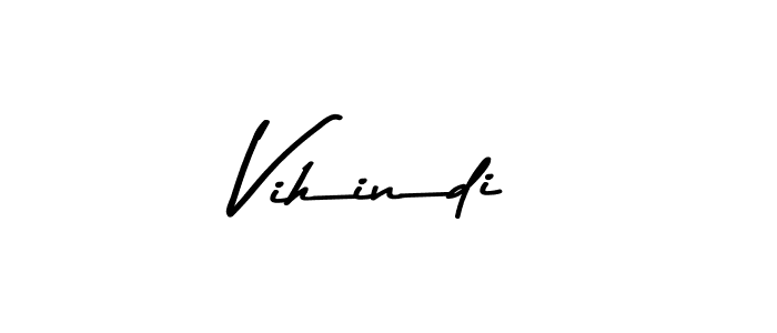 Make a beautiful signature design for name Vihindi. With this signature (Asem Kandis PERSONAL USE) style, you can create a handwritten signature for free. Vihindi signature style 9 images and pictures png