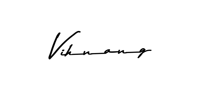 if you are searching for the best signature style for your name Vihnang. so please give up your signature search. here we have designed multiple signature styles  using Asem Kandis PERSONAL USE. Vihnang signature style 9 images and pictures png