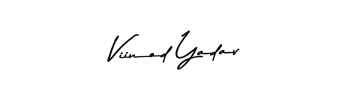 Create a beautiful signature design for name Viinod Yadav. With this signature (Asem Kandis PERSONAL USE) fonts, you can make a handwritten signature for free. Viinod Yadav signature style 9 images and pictures png