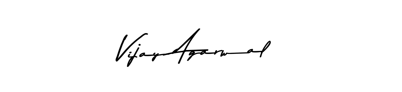 Create a beautiful signature design for name Vijay Agarwal. With this signature (Asem Kandis PERSONAL USE) fonts, you can make a handwritten signature for free. Vijay Agarwal signature style 9 images and pictures png