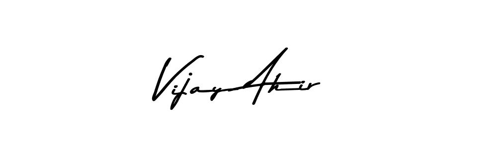 Similarly Asem Kandis PERSONAL USE is the best handwritten signature design. Signature creator online .You can use it as an online autograph creator for name Vijay Ahir. Vijay Ahir signature style 9 images and pictures png