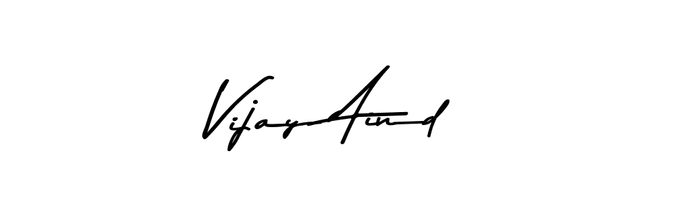 Create a beautiful signature design for name Vijay Aind. With this signature (Asem Kandis PERSONAL USE) fonts, you can make a handwritten signature for free. Vijay Aind signature style 9 images and pictures png