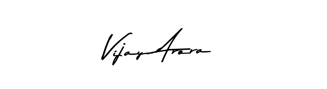 How to make Vijay Arora name signature. Use Asem Kandis PERSONAL USE style for creating short signs online. This is the latest handwritten sign. Vijay Arora signature style 9 images and pictures png