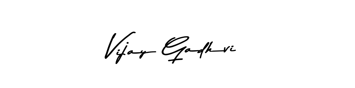 Vijay Gadhvi stylish signature style. Best Handwritten Sign (Asem Kandis PERSONAL USE) for my name. Handwritten Signature Collection Ideas for my name Vijay Gadhvi. Vijay Gadhvi signature style 9 images and pictures png