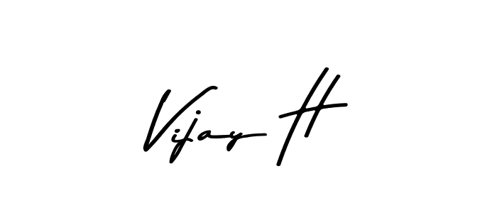Also You can easily find your signature by using the search form. We will create Vijay H name handwritten signature images for you free of cost using Asem Kandis PERSONAL USE sign style. Vijay H signature style 9 images and pictures png