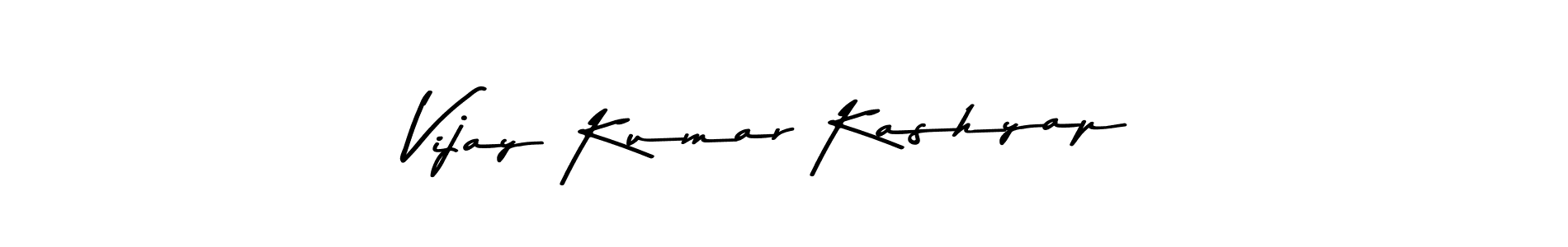 Create a beautiful signature design for name Vijay Kumar Kashyap. With this signature (Asem Kandis PERSONAL USE) fonts, you can make a handwritten signature for free. Vijay Kumar Kashyap signature style 9 images and pictures png
