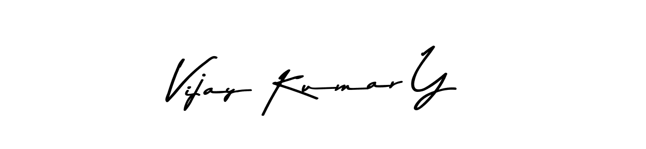 Vijay Kumar Y stylish signature style. Best Handwritten Sign (Asem Kandis PERSONAL USE) for my name. Handwritten Signature Collection Ideas for my name Vijay Kumar Y. Vijay Kumar Y signature style 9 images and pictures png