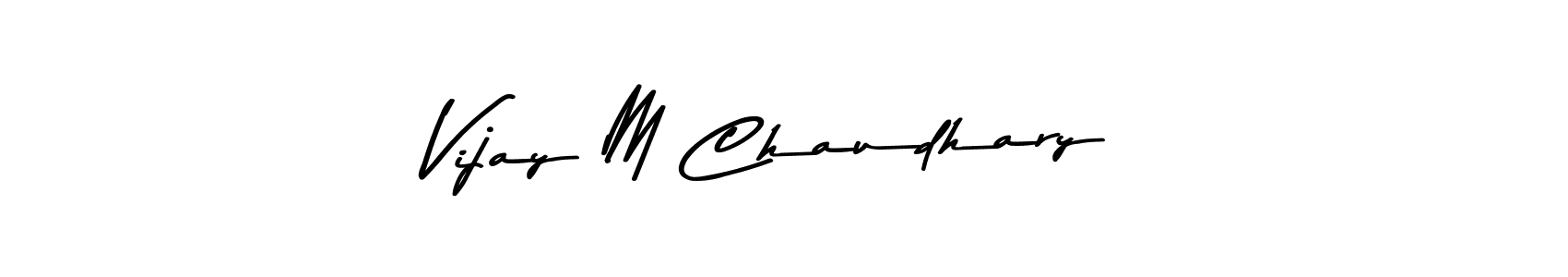 Use a signature maker to create a handwritten signature online. With this signature software, you can design (Asem Kandis PERSONAL USE) your own signature for name Vijay M Chaudhary. Vijay M Chaudhary signature style 9 images and pictures png