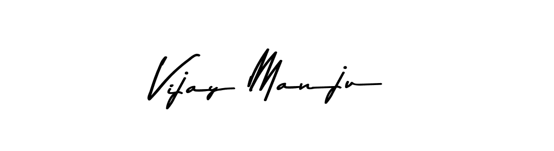 Create a beautiful signature design for name Vijay Manju. With this signature (Asem Kandis PERSONAL USE) fonts, you can make a handwritten signature for free. Vijay Manju signature style 9 images and pictures png