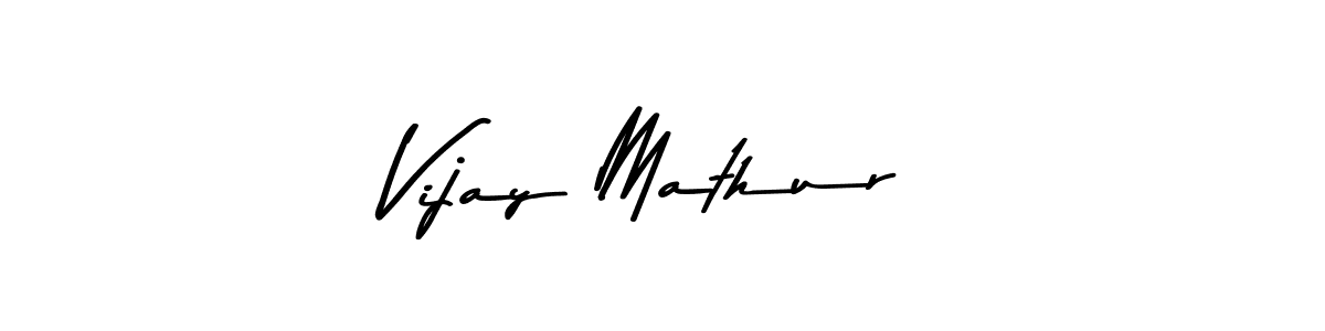 Make a beautiful signature design for name Vijay Mathur. With this signature (Asem Kandis PERSONAL USE) style, you can create a handwritten signature for free. Vijay Mathur signature style 9 images and pictures png