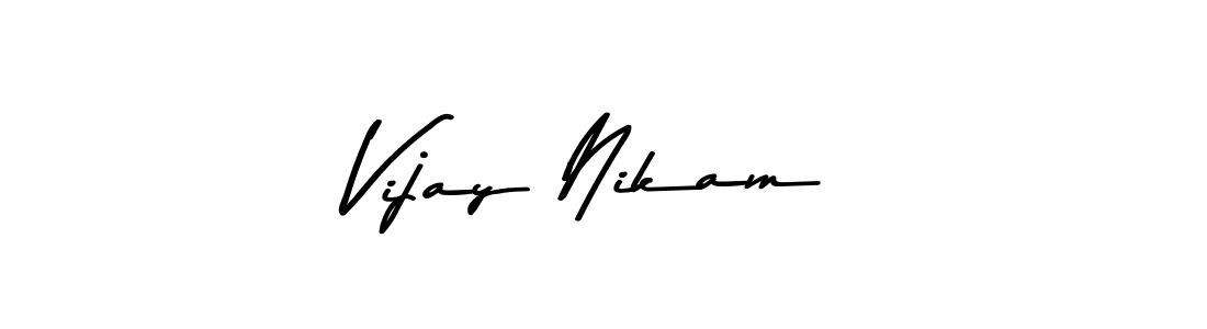 Here are the top 10 professional signature styles for the name Vijay Nikam. These are the best autograph styles you can use for your name. Vijay Nikam signature style 9 images and pictures png