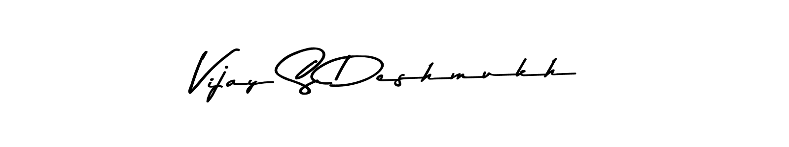 Create a beautiful signature design for name Vijay S Deshmukh. With this signature (Asem Kandis PERSONAL USE) fonts, you can make a handwritten signature for free. Vijay S Deshmukh signature style 9 images and pictures png