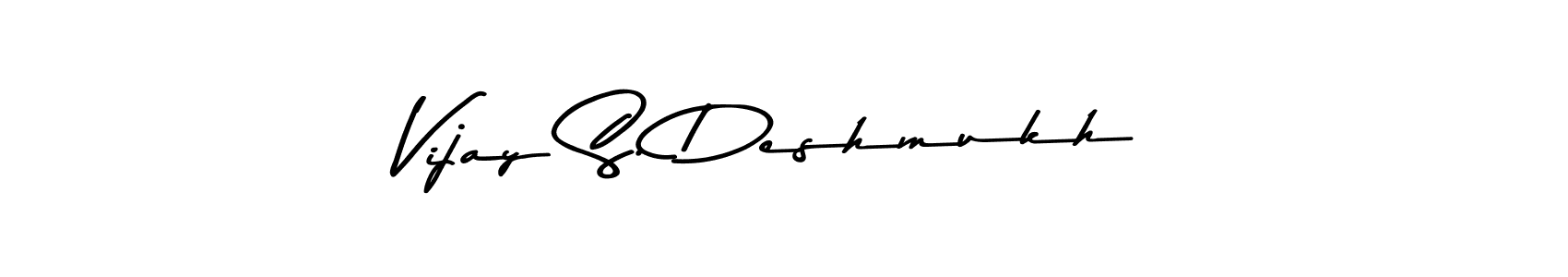 Create a beautiful signature design for name Vijay S. Deshmukh. With this signature (Asem Kandis PERSONAL USE) fonts, you can make a handwritten signature for free. Vijay S. Deshmukh signature style 9 images and pictures png