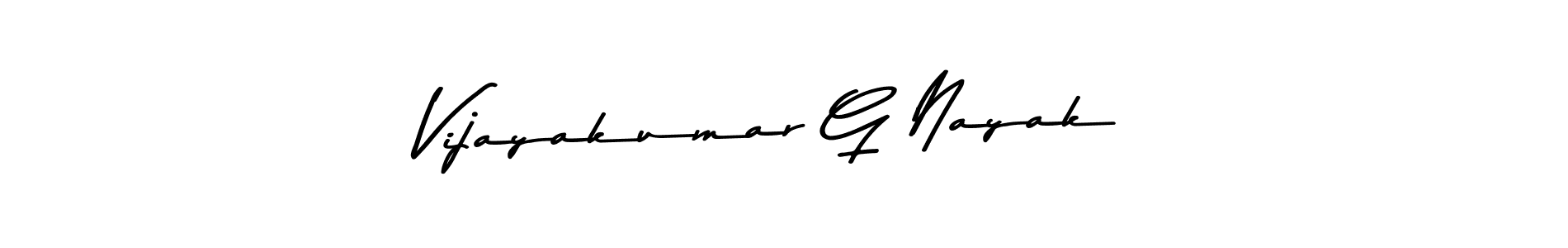 Also we have Vijayakumar G Nayak name is the best signature style. Create professional handwritten signature collection using Asem Kandis PERSONAL USE autograph style. Vijayakumar G Nayak signature style 9 images and pictures png