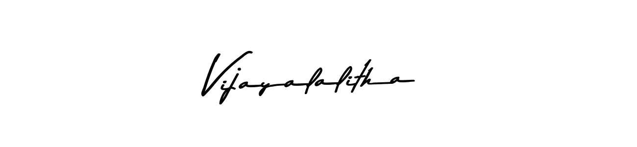 Vijayalalitha stylish signature style. Best Handwritten Sign (Asem Kandis PERSONAL USE) for my name. Handwritten Signature Collection Ideas for my name Vijayalalitha. Vijayalalitha signature style 9 images and pictures png