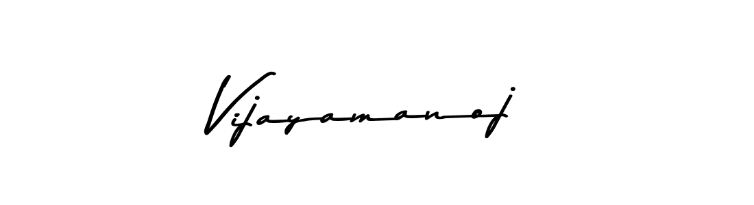 Make a beautiful signature design for name Vijayamanoj. With this signature (Asem Kandis PERSONAL USE) style, you can create a handwritten signature for free. Vijayamanoj signature style 9 images and pictures png