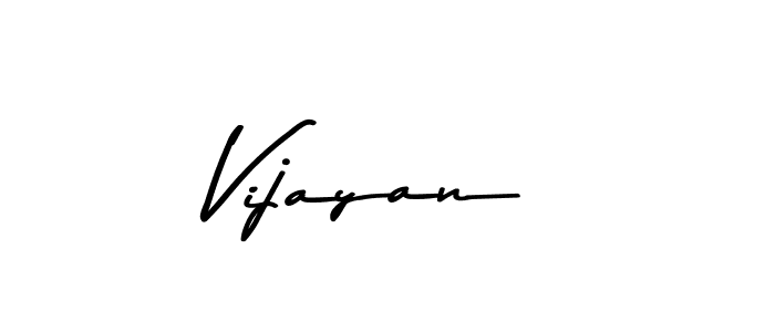 Create a beautiful signature design for name Vijayan. With this signature (Asem Kandis PERSONAL USE) fonts, you can make a handwritten signature for free. Vijayan signature style 9 images and pictures png