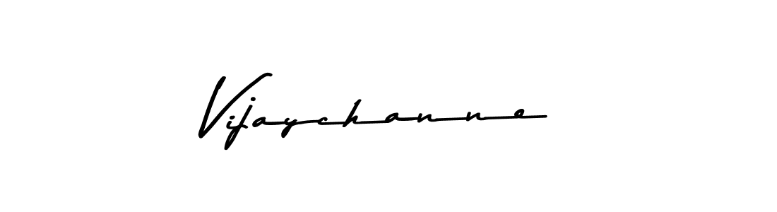 How to make Vijaychanne name signature. Use Asem Kandis PERSONAL USE style for creating short signs online. This is the latest handwritten sign. Vijaychanne signature style 9 images and pictures png