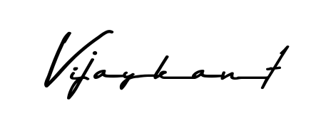 Style your name Vijaykant with confidence using Asem Kandis PERSONAL USE signature design. Simple, elegant, and ready for immediate document use. Vijaykant signature style 9 images and pictures png
