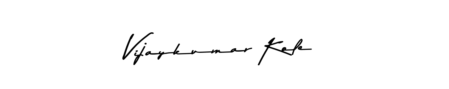 Use a signature maker to create a handwritten signature online. With this signature software, you can design (Asem Kandis PERSONAL USE) your own signature for name Vijaykumar Kole. Vijaykumar Kole signature style 9 images and pictures png