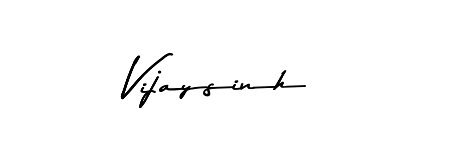 Make a beautiful signature design for name Vijaysinh. With this signature (Asem Kandis PERSONAL USE) style, you can create a handwritten signature for free. Vijaysinh signature style 9 images and pictures png