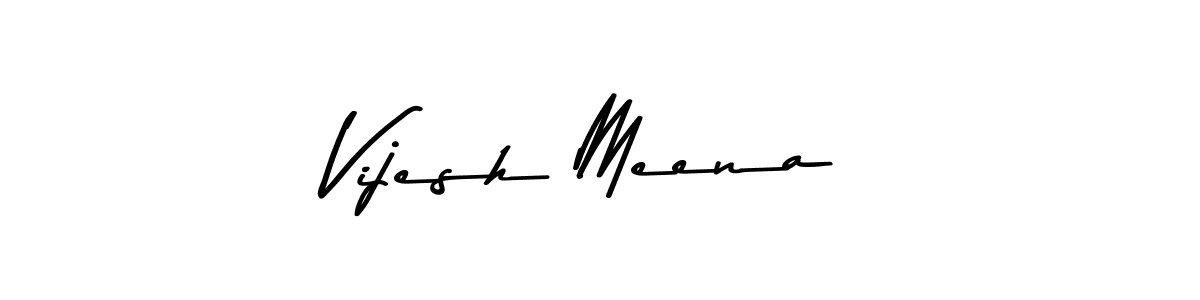 Use a signature maker to create a handwritten signature online. With this signature software, you can design (Asem Kandis PERSONAL USE) your own signature for name Vijesh Meena. Vijesh Meena signature style 9 images and pictures png