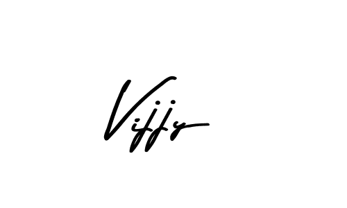 Create a beautiful signature design for name Vijjy. With this signature (Asem Kandis PERSONAL USE) fonts, you can make a handwritten signature for free. Vijjy signature style 9 images and pictures png