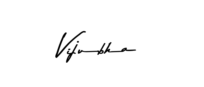 How to make Vijubha name signature. Use Asem Kandis PERSONAL USE style for creating short signs online. This is the latest handwritten sign. Vijubha signature style 9 images and pictures png