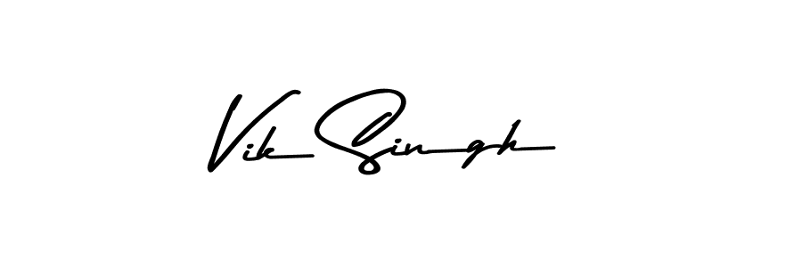 How to make Vik Singh signature? Asem Kandis PERSONAL USE is a professional autograph style. Create handwritten signature for Vik Singh name. Vik Singh signature style 9 images and pictures png