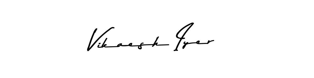 Asem Kandis PERSONAL USE is a professional signature style that is perfect for those who want to add a touch of class to their signature. It is also a great choice for those who want to make their signature more unique. Get Vikaesh Iyer name to fancy signature for free. Vikaesh Iyer signature style 9 images and pictures png