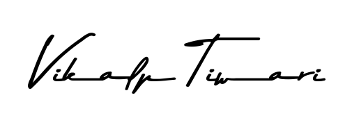 Make your name Vikalp Tiwari memorable on every contract using Asem Kandis PERSONAL USE autograph style. Instant transparent background export available. Vikalp Tiwari signature style 9 images and pictures png