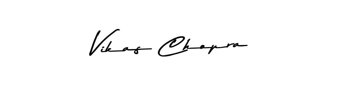 Make a beautiful signature design for name Vikas Chopra. With this signature (Asem Kandis PERSONAL USE) style, you can create a handwritten signature for free. Vikas Chopra signature style 9 images and pictures png