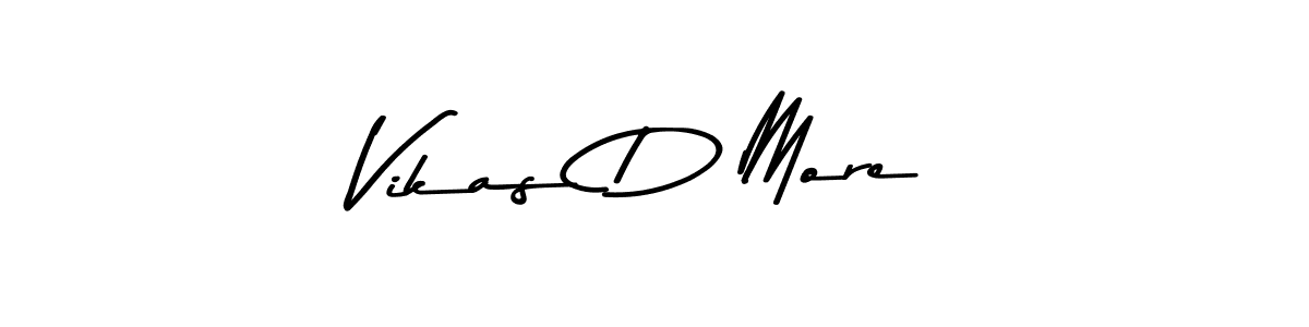 Similarly Asem Kandis PERSONAL USE is the best handwritten signature design. Signature creator online .You can use it as an online autograph creator for name Vikas D More. Vikas D More signature style 9 images and pictures png