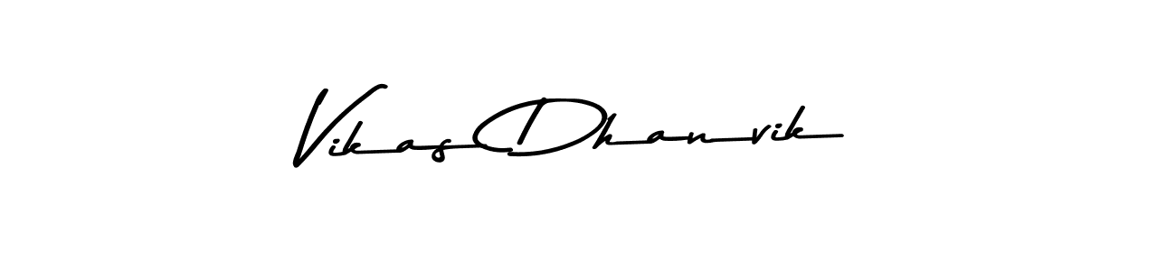 Design your own signature with our free online signature maker. With this signature software, you can create a handwritten (Asem Kandis PERSONAL USE) signature for name Vikas Dhanvik. Vikas Dhanvik signature style 9 images and pictures png