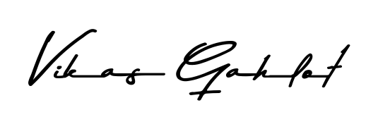 Achieve flawless digital penmanship with Vikas Gahlot name in Asem Kandis PERSONAL USE font. The perfect tool for creating online signatures. Vikas Gahlot signature style 9 images and pictures png