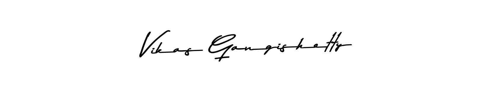 Make a beautiful signature design for name Vikas Gangishetty. Use this online signature maker to create a handwritten signature for free. Vikas Gangishetty signature style 9 images and pictures png