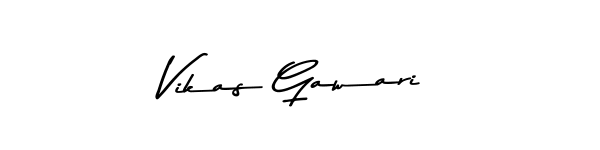 Make a beautiful signature design for name Vikas Gawari. With this signature (Asem Kandis PERSONAL USE) style, you can create a handwritten signature for free. Vikas Gawari signature style 9 images and pictures png