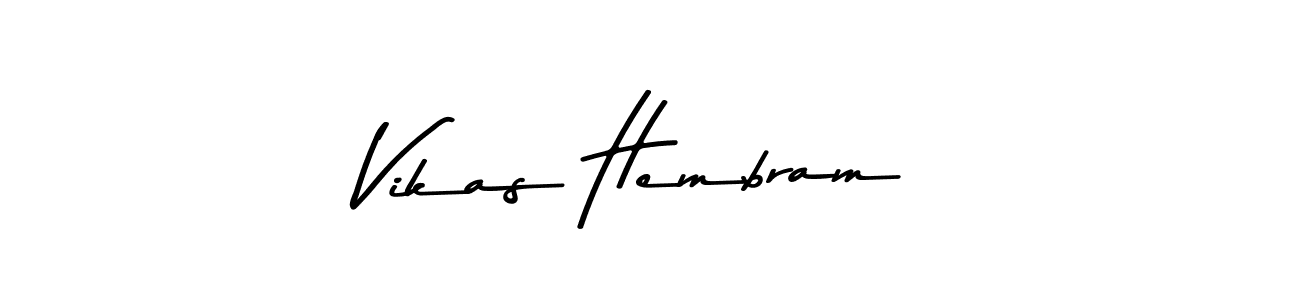 You should practise on your own different ways (Asem Kandis PERSONAL USE) to write your name (Vikas Hembram) in signature. don't let someone else do it for you. Vikas Hembram signature style 9 images and pictures png