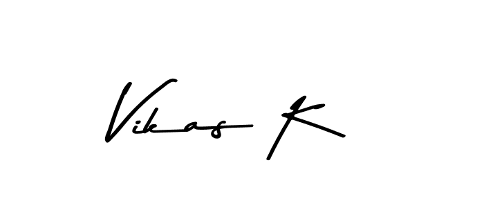How to Draw Vikas K signature style? Asem Kandis PERSONAL USE is a latest design signature styles for name Vikas K. Vikas K signature style 9 images and pictures png
