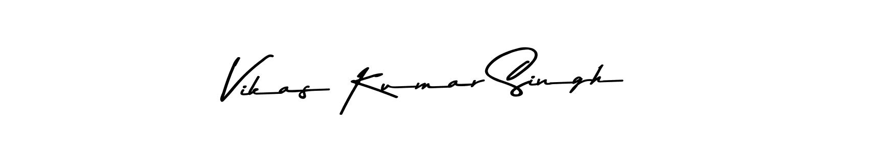 Vikas Kumar Singh stylish signature style. Best Handwritten Sign (Asem Kandis PERSONAL USE) for my name. Handwritten Signature Collection Ideas for my name Vikas Kumar Singh. Vikas Kumar Singh signature style 9 images and pictures png
