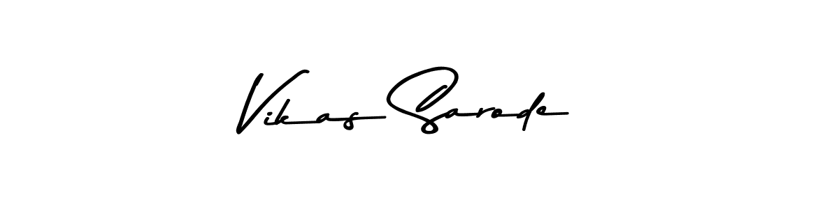 Design your own signature with our free online signature maker. With this signature software, you can create a handwritten (Asem Kandis PERSONAL USE) signature for name Vikas Sarode. Vikas Sarode signature style 9 images and pictures png