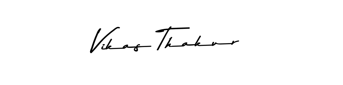 How to make Vikas Thakur name signature. Use Asem Kandis PERSONAL USE style for creating short signs online. This is the latest handwritten sign. Vikas Thakur signature style 9 images and pictures png