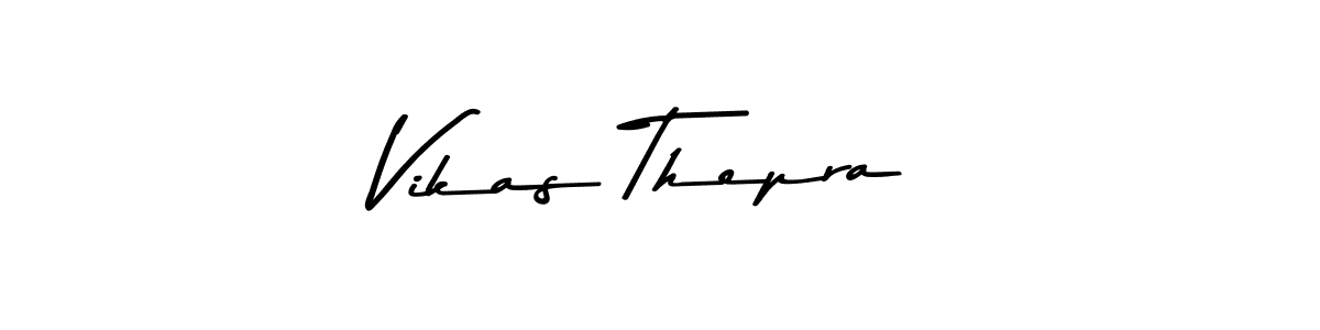 Vikas Thepra stylish signature style. Best Handwritten Sign (Asem Kandis PERSONAL USE) for my name. Handwritten Signature Collection Ideas for my name Vikas Thepra. Vikas Thepra signature style 9 images and pictures png