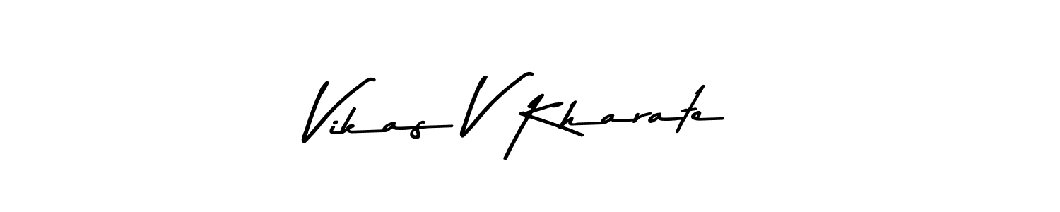 Also You can easily find your signature by using the search form. We will create Vikas V Kharate name handwritten signature images for you free of cost using Asem Kandis PERSONAL USE sign style. Vikas V Kharate signature style 9 images and pictures png