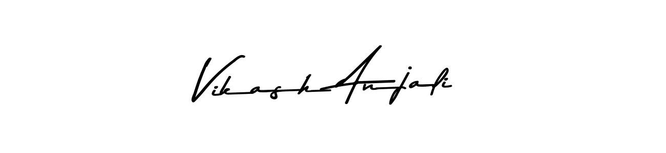 How to Draw Vikash Anjali signature style? Asem Kandis PERSONAL USE is a latest design signature styles for name Vikash Anjali. Vikash Anjali signature style 9 images and pictures png